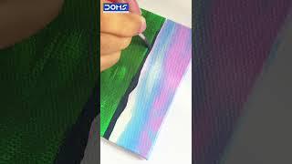 Easy Mini Canvas Acrylic Painting with DOMS Acrylic Colours. #art #acrylicpaint #doms #artsupplies