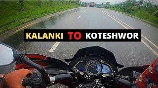 The Best Road in Valley | MOTOVLOG | KALANKI TO KOTESHWOR RIDE |