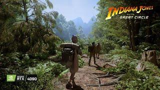 Indiana Jones and the Great Circle | Relaxing Ambient Walking | 4K Path Tracing Ultra Graphics