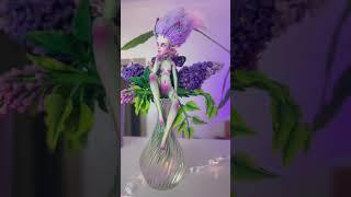 I turned an old doll into a Lilac Fairy! Watch the full video on my channel! #figurine #art