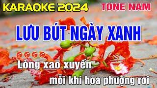 Lưu Bút Ngày Xanh Karaoke Tone Nam - Beat Chuẩn || Minh Điệp Organ