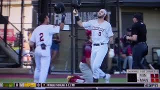 Mankato's Carter Vrabel hits home run vs. Minnesota in Northwoods League