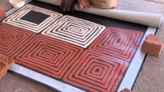 Aboriginal Artist Ronnie Tjampitjinpa Tingari 0944