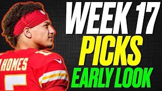 NFL WEEK 17 Predictions & Picks for EVERY GAME Early Look