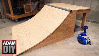 How to build a Skate Ramp / Quarter Half Pipe