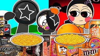 Incredibox Sprunki - Doll Pregnant Family’s Squid Game Convenience Store Food Animation | ASMR