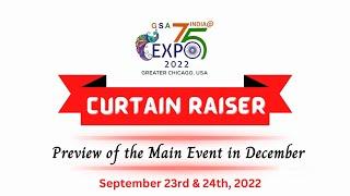 Curtain Raiser for The Global Eye GSA India @75 Expo 2022 || September 23 & 24, 2022