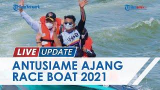 Sambut HUT ke-9 Kaltara, Puluhan Motoris Speedboat Adu Cepat di Ajang Race Boat Cup I 2021