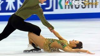 Chock and Bates smoke but just miss podium at 2021 World Figure Skating Championships | NBC Sports