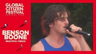 Musician Benson Boone sings Beautiful Things | Global Citizen Festival NYC 2024