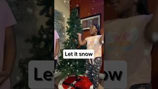 Let it SNOW! #snowstorm #christmastree #momof8 #momvlogger #bigfamily