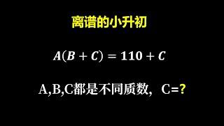 离谱的小升初数论题目