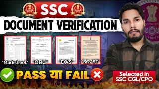 Document verification process for Govt. Job | SSC CGL | CPO | CHSL | MTS