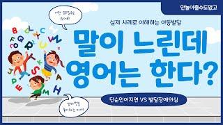 언어 지연인데 알파벳 좋아하는 아이, 왜? 단순발달지연vs발달장애