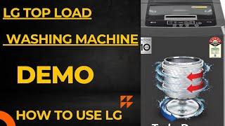 Lg  top Load Washing Machine demo, How to use lg washing Machine 2024 , Washing Machine Demo