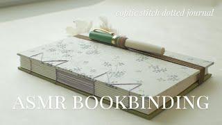 Bookbinding gives me peace and focus  Make a journal with me, ASMR Coptic binding process