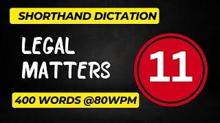 Legal Dictation {Exercise-11} (400 words @80 wpm)... #jkhighcourt  #jkhighcourtstenographer