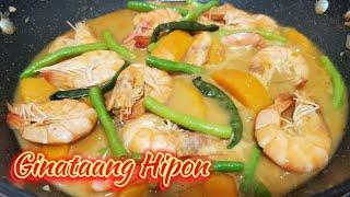 Ginataang Hipon with Kalabasa at Sitaw • Creamy Shirmp Recipe