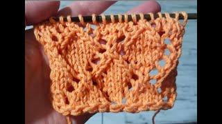 How to knit the DIAMOND Stitch