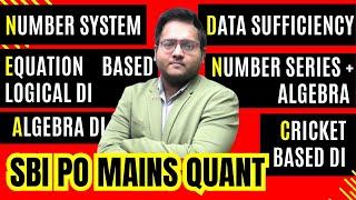 SBI PO Mains 2023 Quant  | SBI PO Mains Level DI | SBI PO Mains Level Arithmetic | Harshal Sir