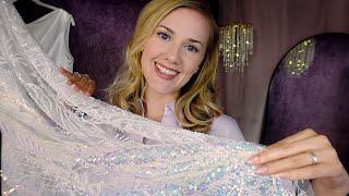 Wedding Dress Consultation  ASMR Fabrics, Sketching, Measuring