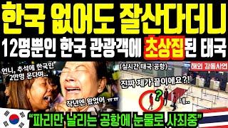 [해외감동사연] “한국 없어도 잘산다더니” 추석연휴 기대했지만 한국 관광객은 고작12명, 정작 공항에는 파리만 날리자 초상집 분위기 되어버린 태국