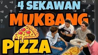 MUKBANG PIZZA!!! 4 SEKAWAN BACA RAHSIA ORANG TERSAKITI??