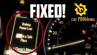 How to Fix "Braking Power Low" on Toyota Vehicles (Camry, Highlander etc.)