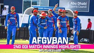 Afghanistan U-19 v Bangladesh U-19 2nd ODI Match Highlights, 1st Youth ODI | UAE | ACB