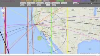 How to read your Astrocartograpy Map