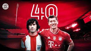 Robert Lewandowski equals Gerd Müller's 40-Goal Record!