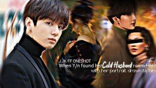 °||J.JK FF ONESHOT||°You Found Your Cold Husband Room Filled With Your Portrait Drawn By Him