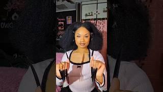 ASMR Hair brushing and styling  #hairstyle #tutorial #hair #asmr  #shorts #hairtok #fast