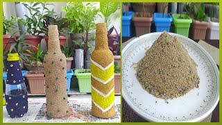 Bottle decoration with sand || diy for home decor || sand art on bottle ||Neerup's simple life