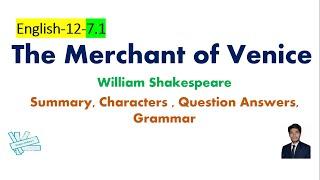 The Merchant of Venice  by William Shakespeare 2nd Year English