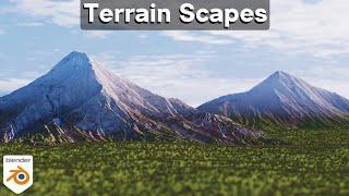 Creating Realistic Landscapes in Blender ️ (Terrain Scapes Addon Review)