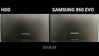 SSD SPEED TEST || HDD VS SAMSUNG 860 EVO ON SATA 2