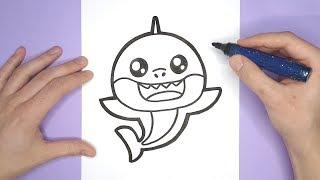 PINKFONG DRAWING - How to draw a cute Baby shark