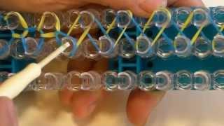 How to Make a Single Chain Bracelet with a Rainbow Loom Super Easy! Beginner's Bracelet