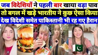 Foreigners Try Vada Pav for the First Time | Pakistani Reactions to Indian Street Food