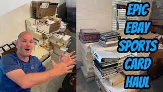 MASSIVE 300,000 Sports Card Haul to sell on Ebay for profit