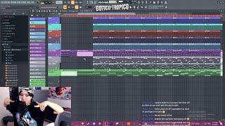 FEMALE PRODUCER MAKING EDM BEATS IN FL STUDIO WITH GUEST (FT GOTICO TROPICO)