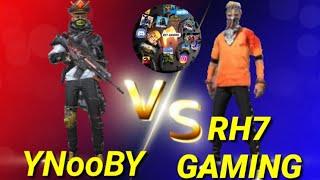 YNooBY VS RH7 GAMING || Intense Custom Clash Squad || Free Fire