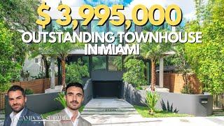 Inside this  $3,995,000 Town Home in Coconut Grove miami