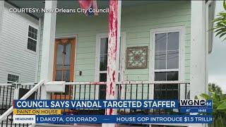 New Orleans City Council staff member wakes to find home vandalized