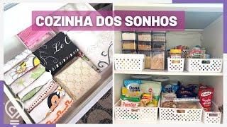 COMO ORGANIZAR SUA COZINHA com organizadores | Dicas de uma Personal Organizer | Tour completo!