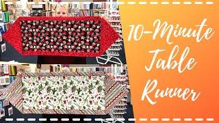 How to Make A Table Runner In 10 Minutes - Quick and Easy 10-Minute Table Runner