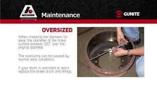 GUNITE / ACCURIDE : Maintenance