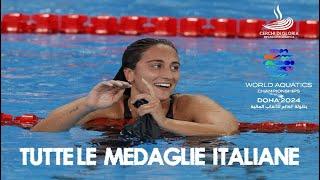 Mondiali Nuoto 2024: Tutte le medaglie vinte dall'Italia a Doha