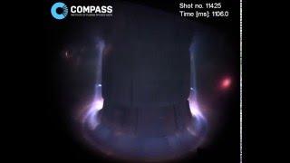 The first high-speed colour video from the COMPASS tokamak